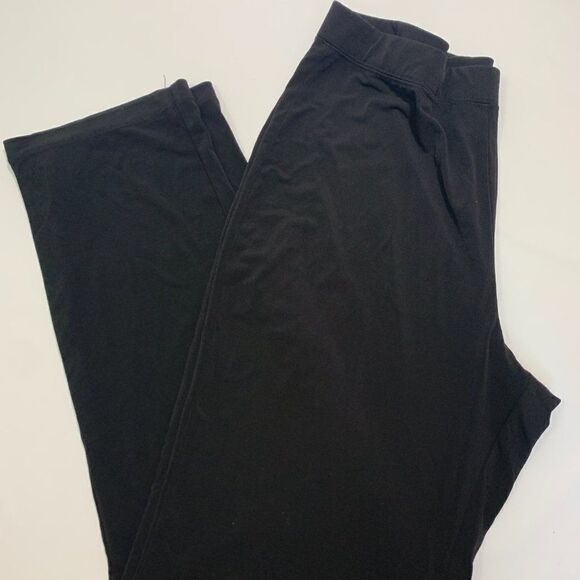 Susan Graver Essentials Black Pull on Pant - Picture 1 of 8